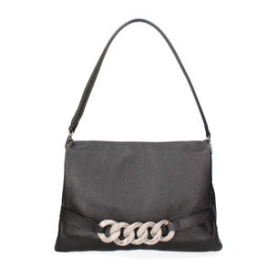 Borsa a spalla da donna In Vera pelle Made in Italy 31x22x11 cm