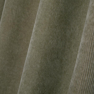 Rideau à oeillets en velours côtelé - Kaki
