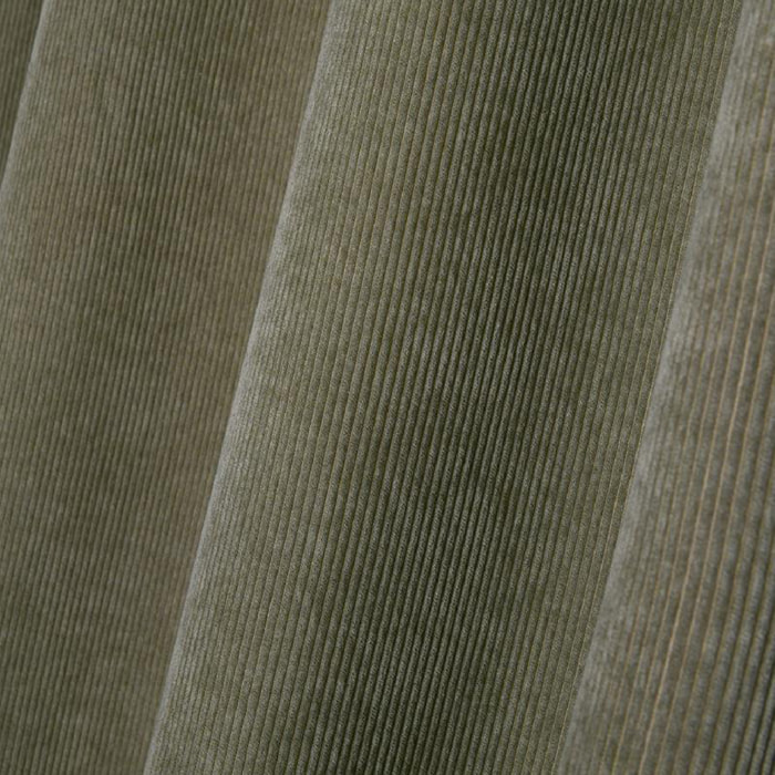 Rideau à oeillets en velours côtelé - Kaki