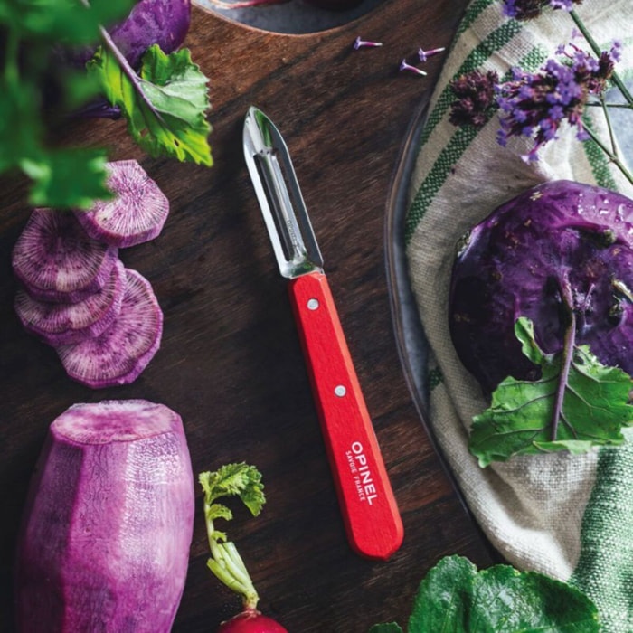 Couteau éplucheur OPINEL N115 rouge