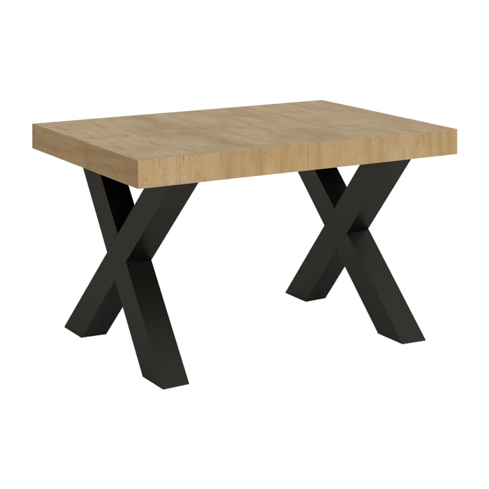 Table extensible 90x130/390 cm Traffic Chêne Nature cadre Anthracite