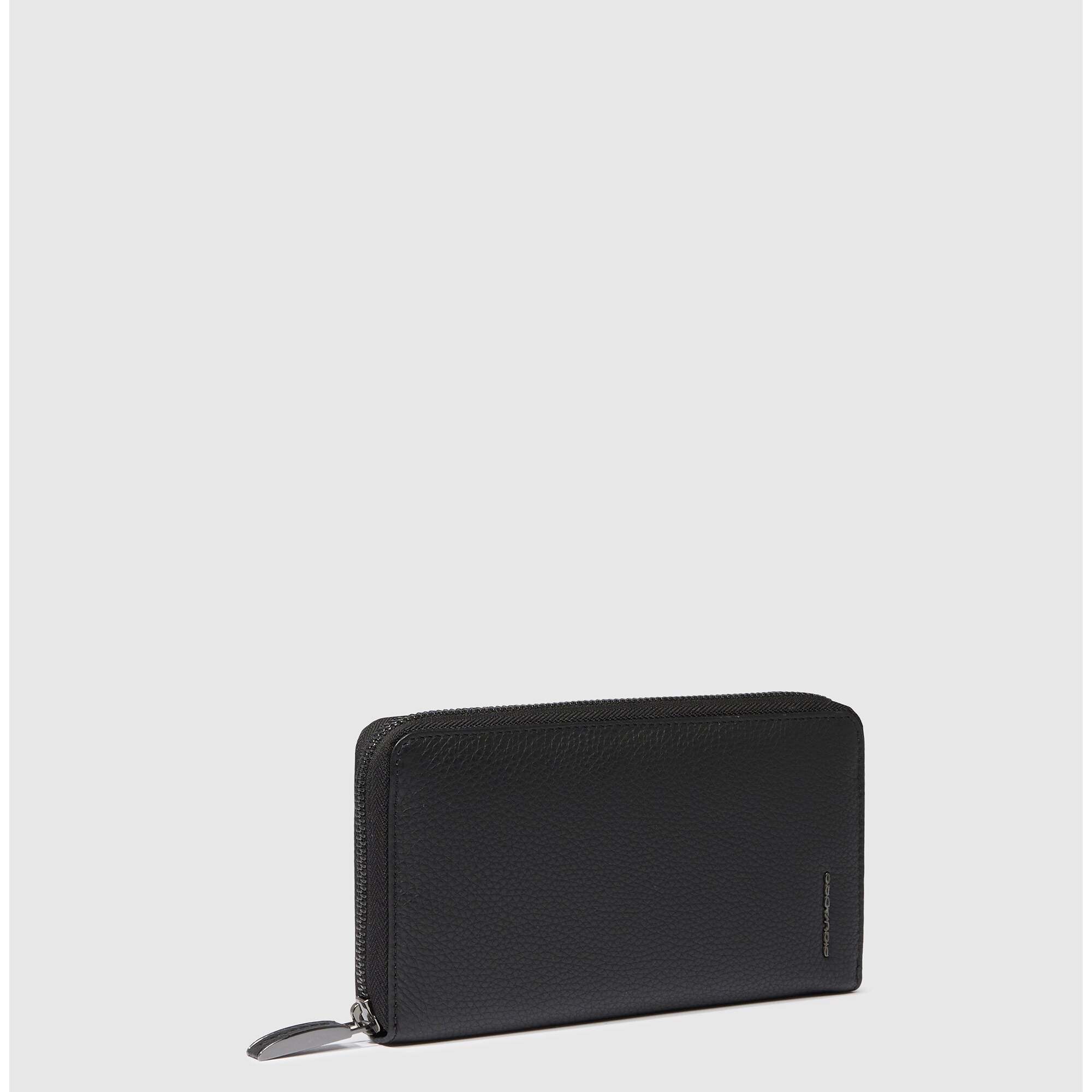 Piquadro Portafogli da donna grande con zip