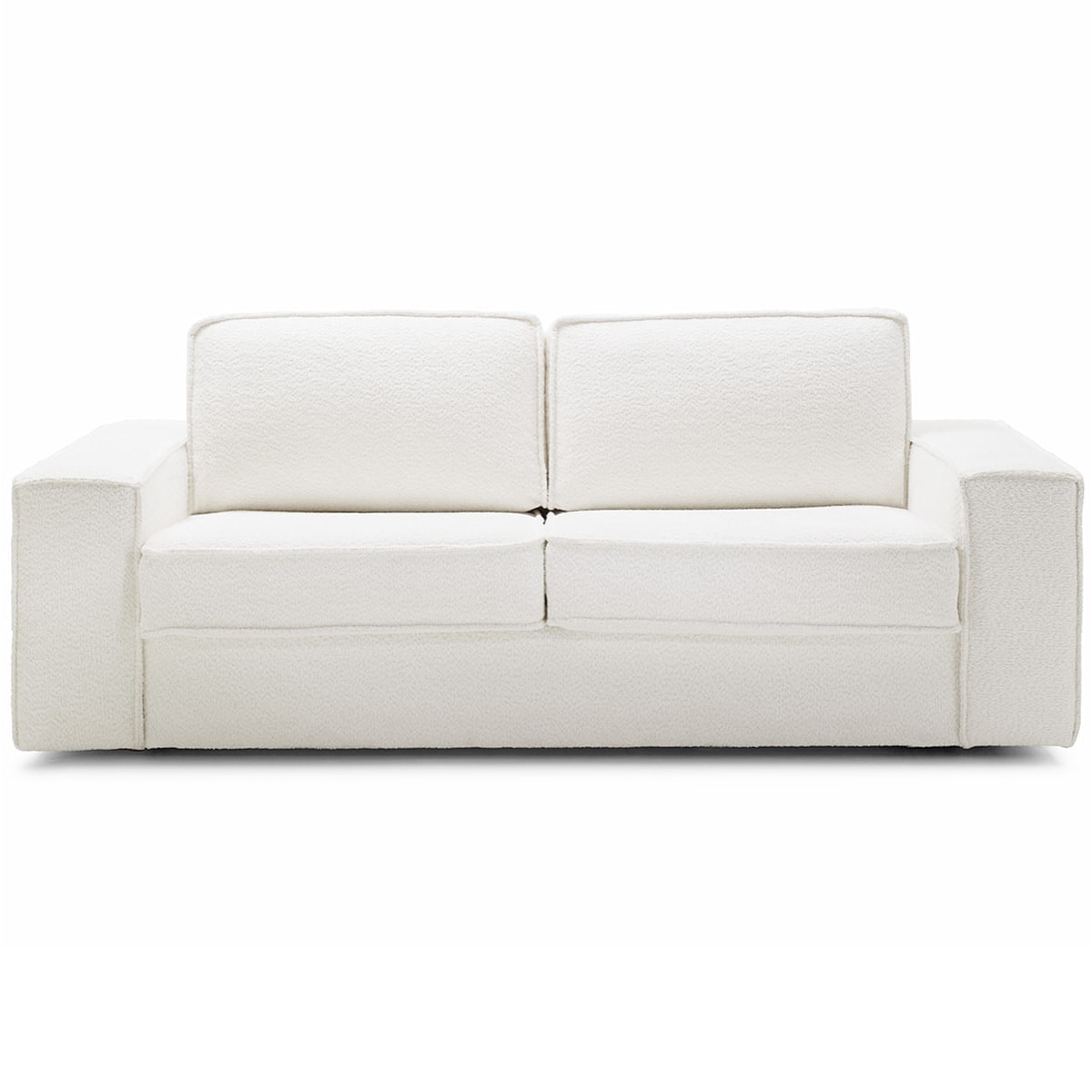Canapé convertible express 3 places en tissu bouclé - DARIO