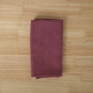 Lot de 2 serviettes jacquard Massaic Grenat