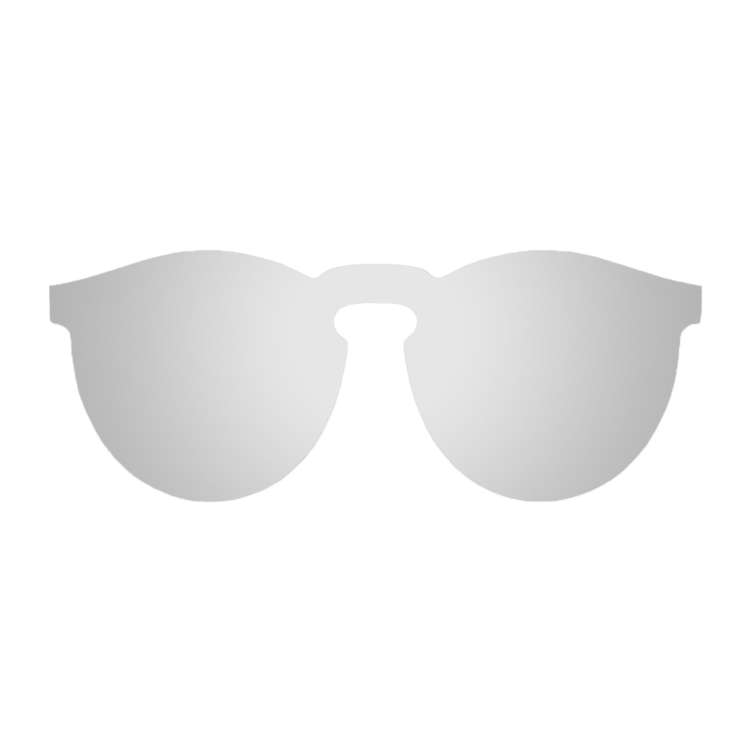 Gafas de sol OCEAN LONGBEACH - Espejo plateado patillas plateados