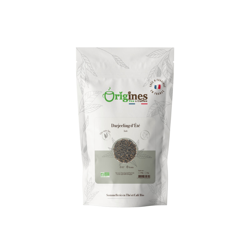 Darjeeling d'Eté - Thé noir Bio Inde - Sachet 100g