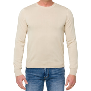 Maglia girocollo cotone Hot Buttered Lembar Sabbia