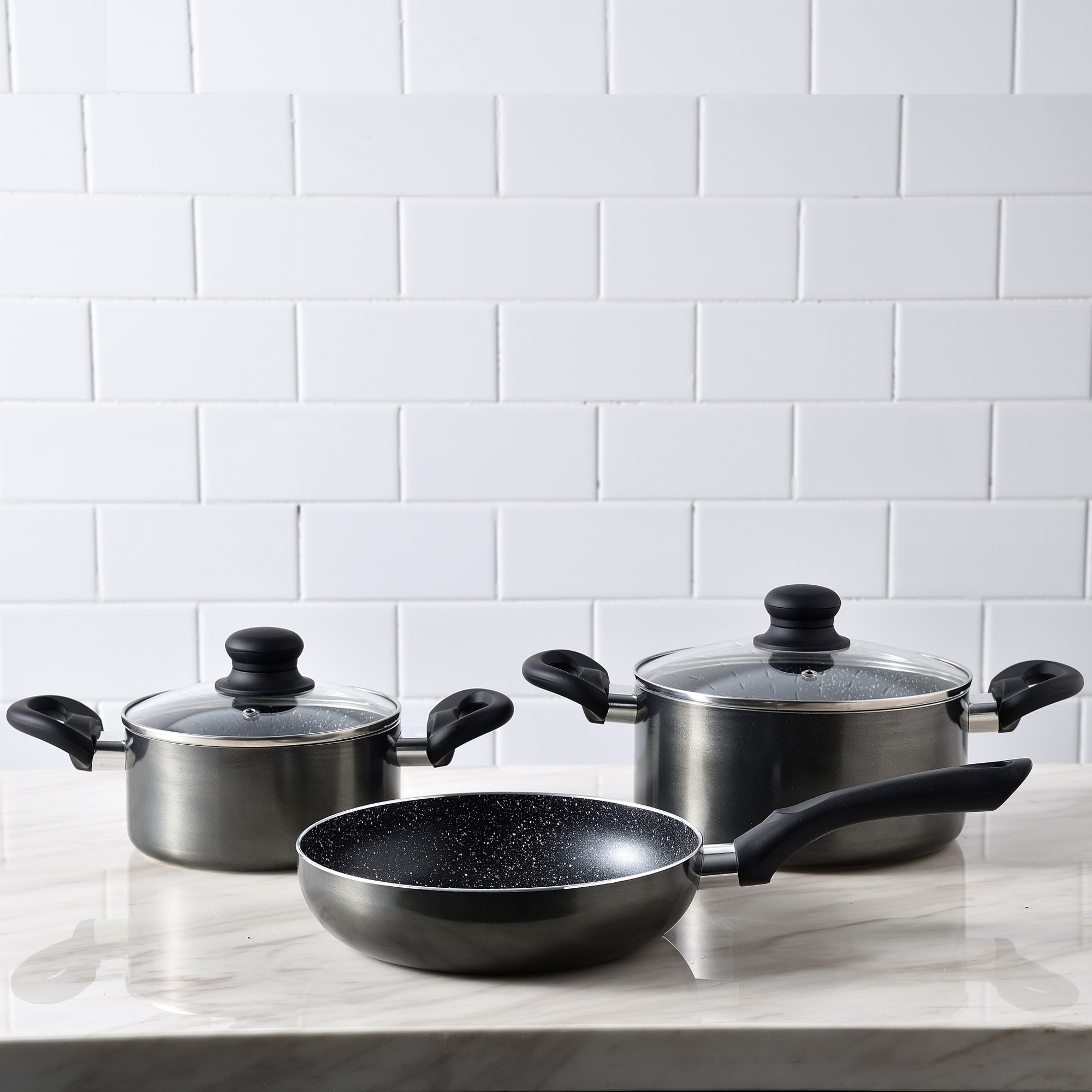 Bateria 5pc aluminio prensado ind soria