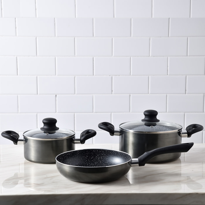 Bateria 5pc aluminio prensado ind soria