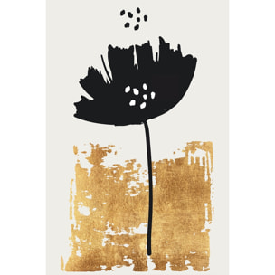 Tableau fleur pollen doré Tableau plexiglas