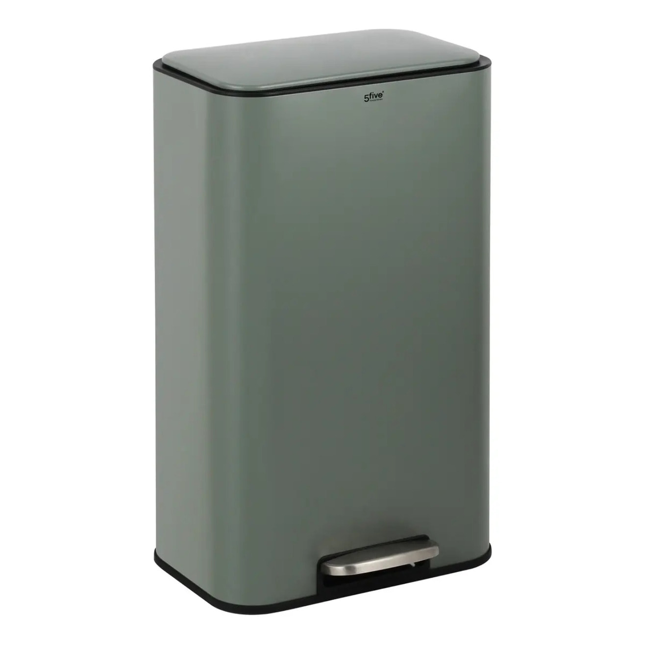 Poubelle rectangulaire à pédale Delta 30L vert