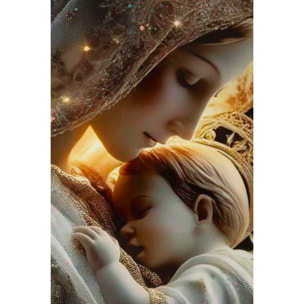 STAMPA DECORATA SU TELA LACCATA C/CORNICE MATERNITY -C- CM 60X3,5
X90