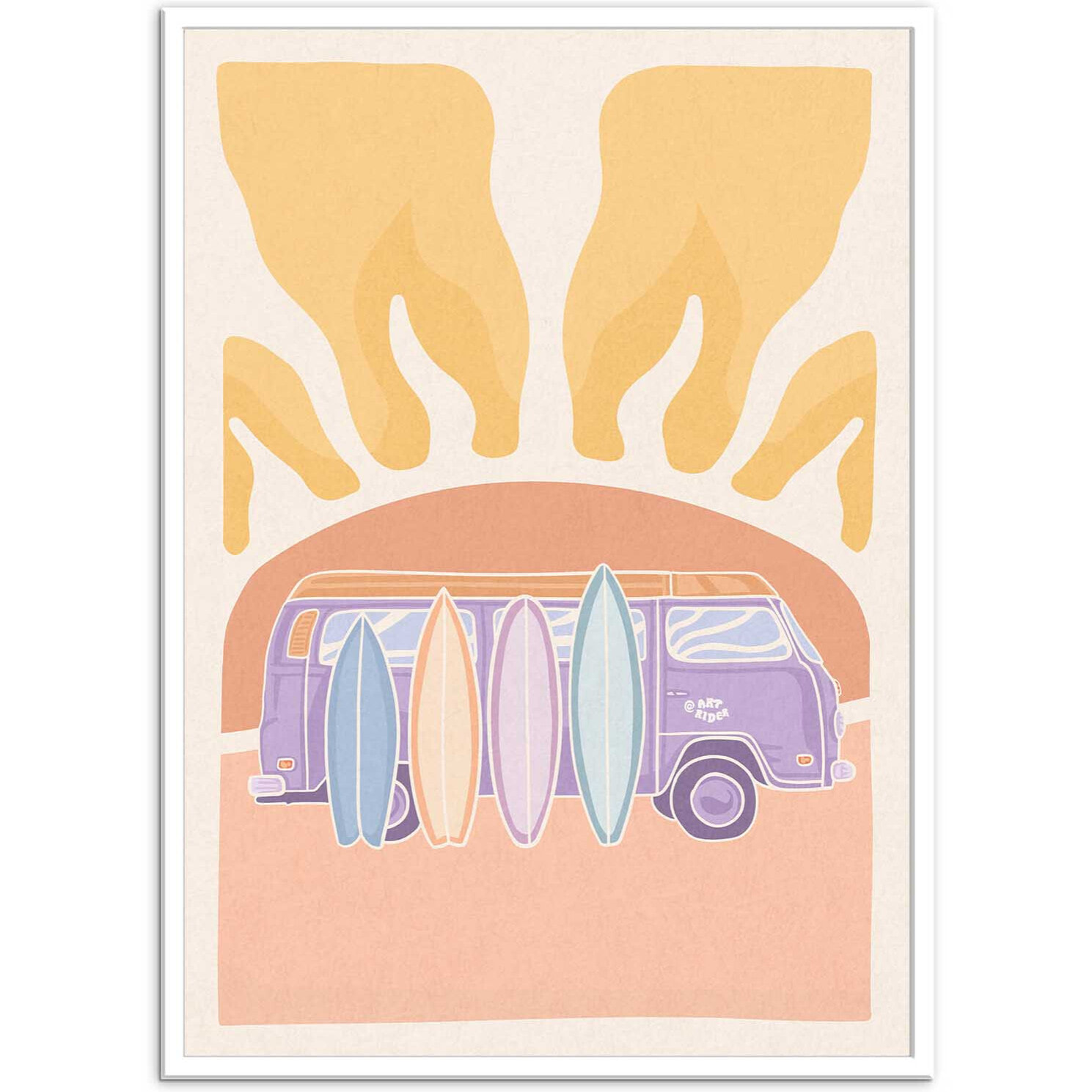 Affiche - Van and sunset - Art Rider