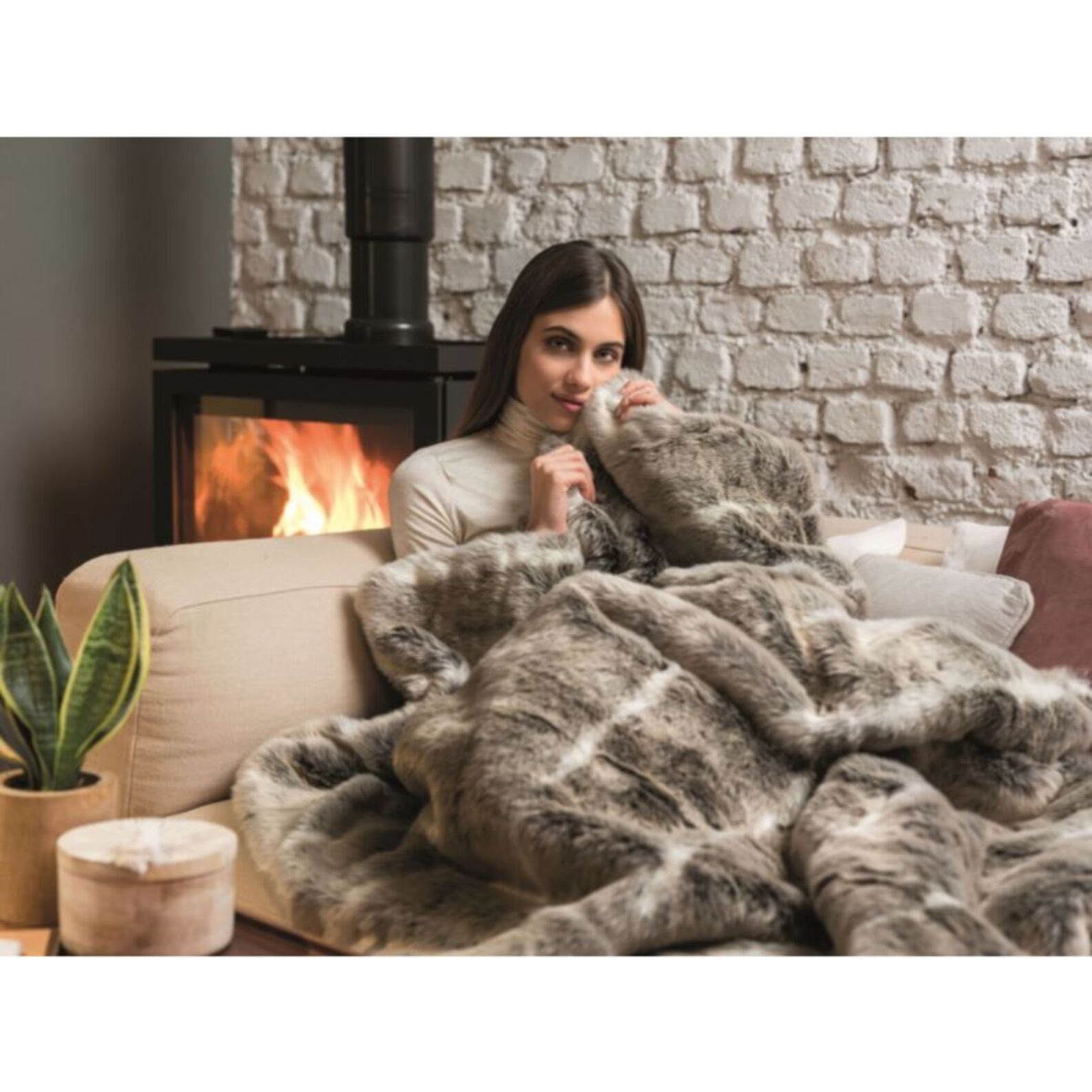 Couverture chauffante DREAMLAND HYGGE DAYS HUSKY D'ALASKA 6T 160X120