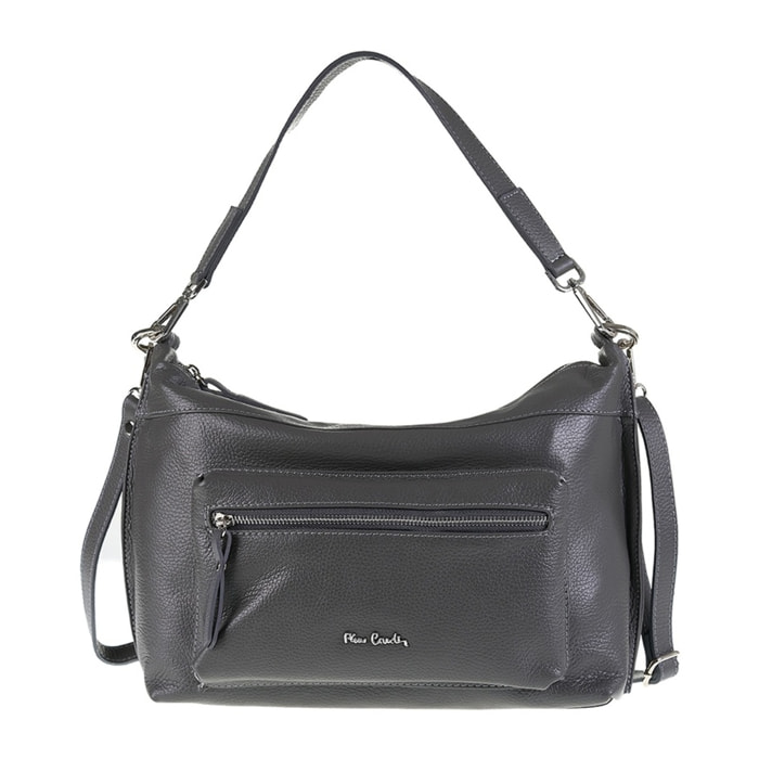 Borsa a spalla da donna Made in Italy - Modello Seraphina - 100% pelle - 35.0 x 23.0 x 20.0 cm