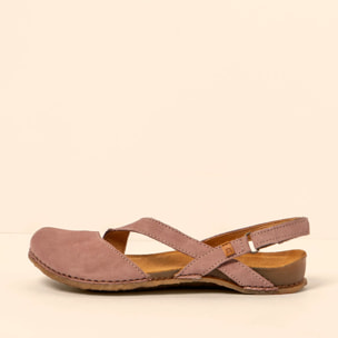 Sandalias N5813 NOBUCK LAVADO MALVA/PANGLAO color Malva