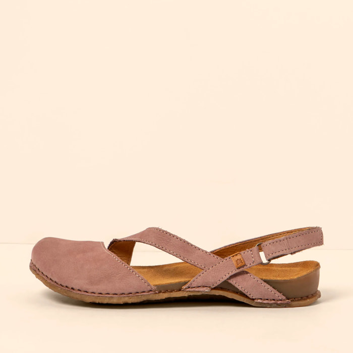 Sandalias N5813 NOBUCK LAVADO MALVA/PANGLAO color Malva