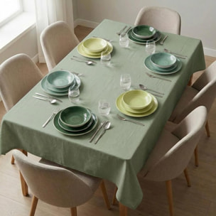 Servizio Tavola da 18 Piatti in Ceramica, lavabile in lavastoviglie e adatto a microonde, Intrecci