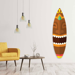 Planche de surf décorative masque tiki Tableau alu Dibond