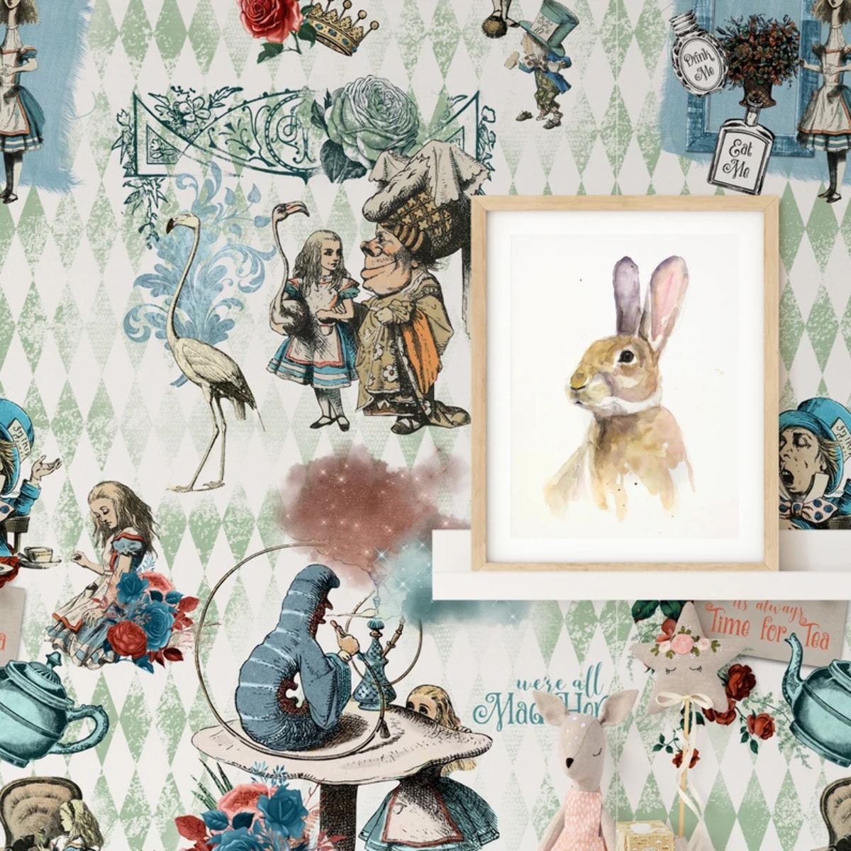 Carta da Parati Alice nel Paese delle Meraviglie
