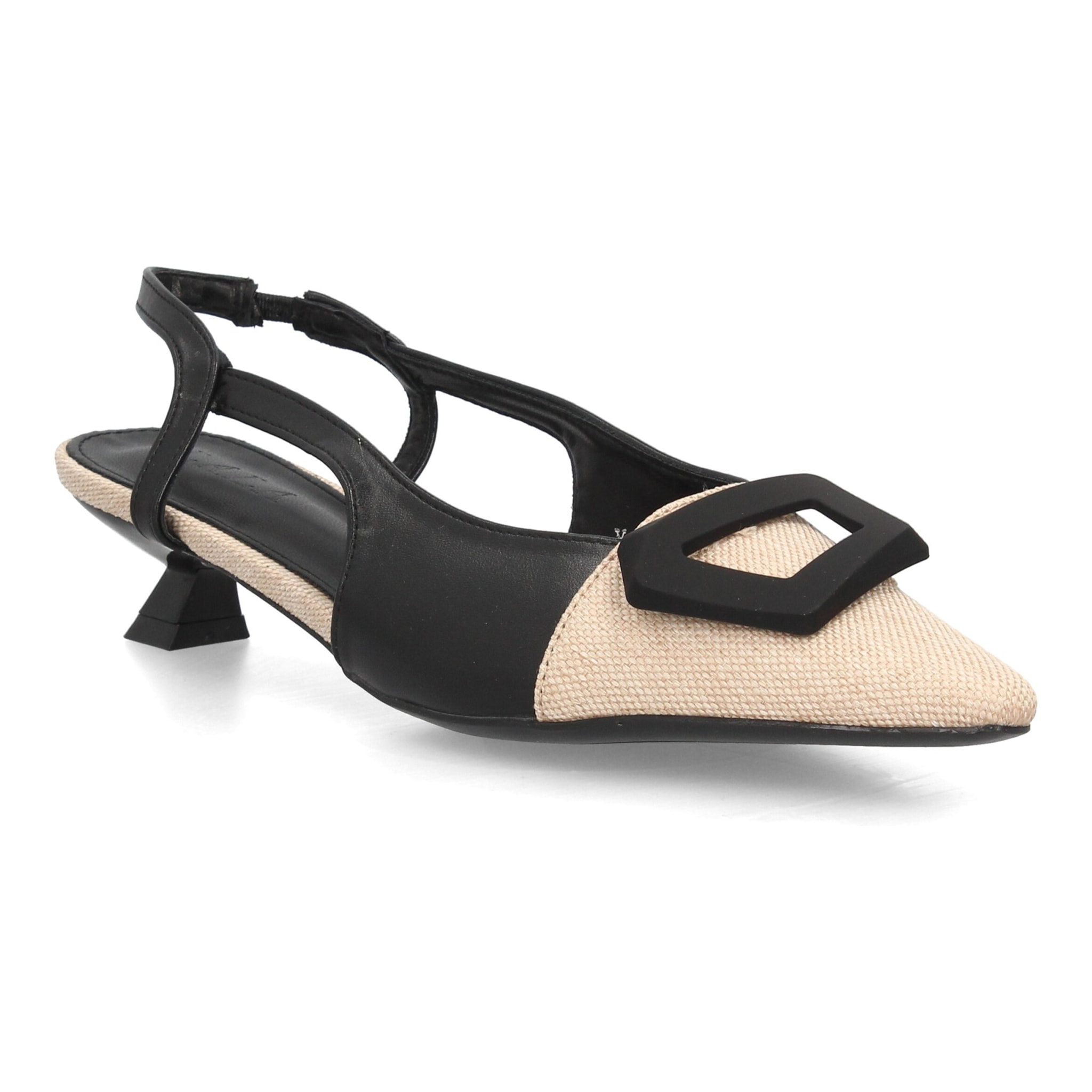 Zapato destalonado elegante tacón bajo