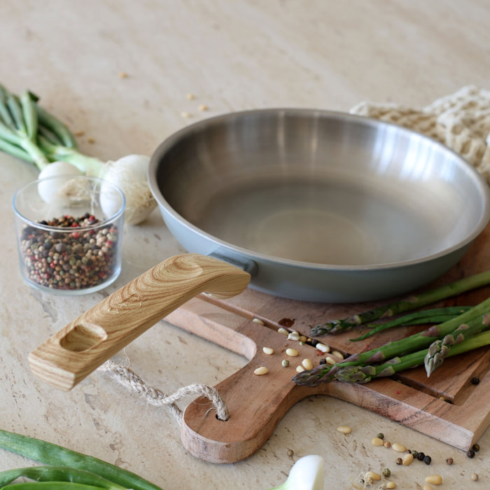 Batterie de cuisine 5 pièces en acier inoxydable - tous feux EASYNOX