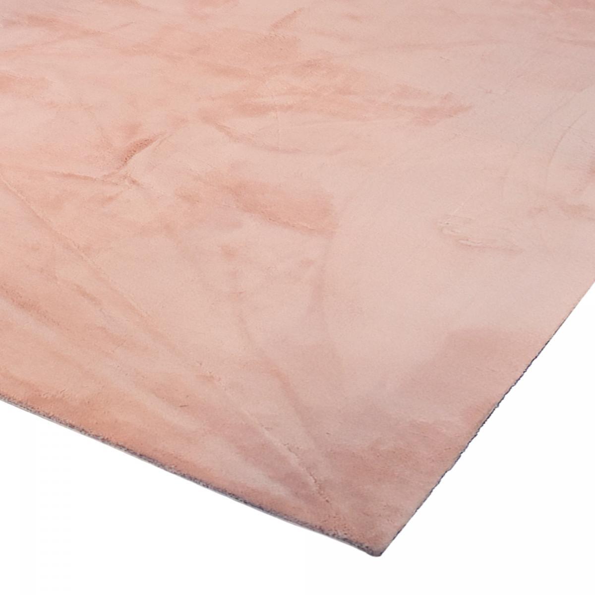 Tapis longs poils shaggy tissé motif uni MITA