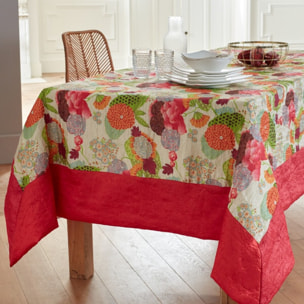 Nappe taffetas froissé GEISHA multicolore