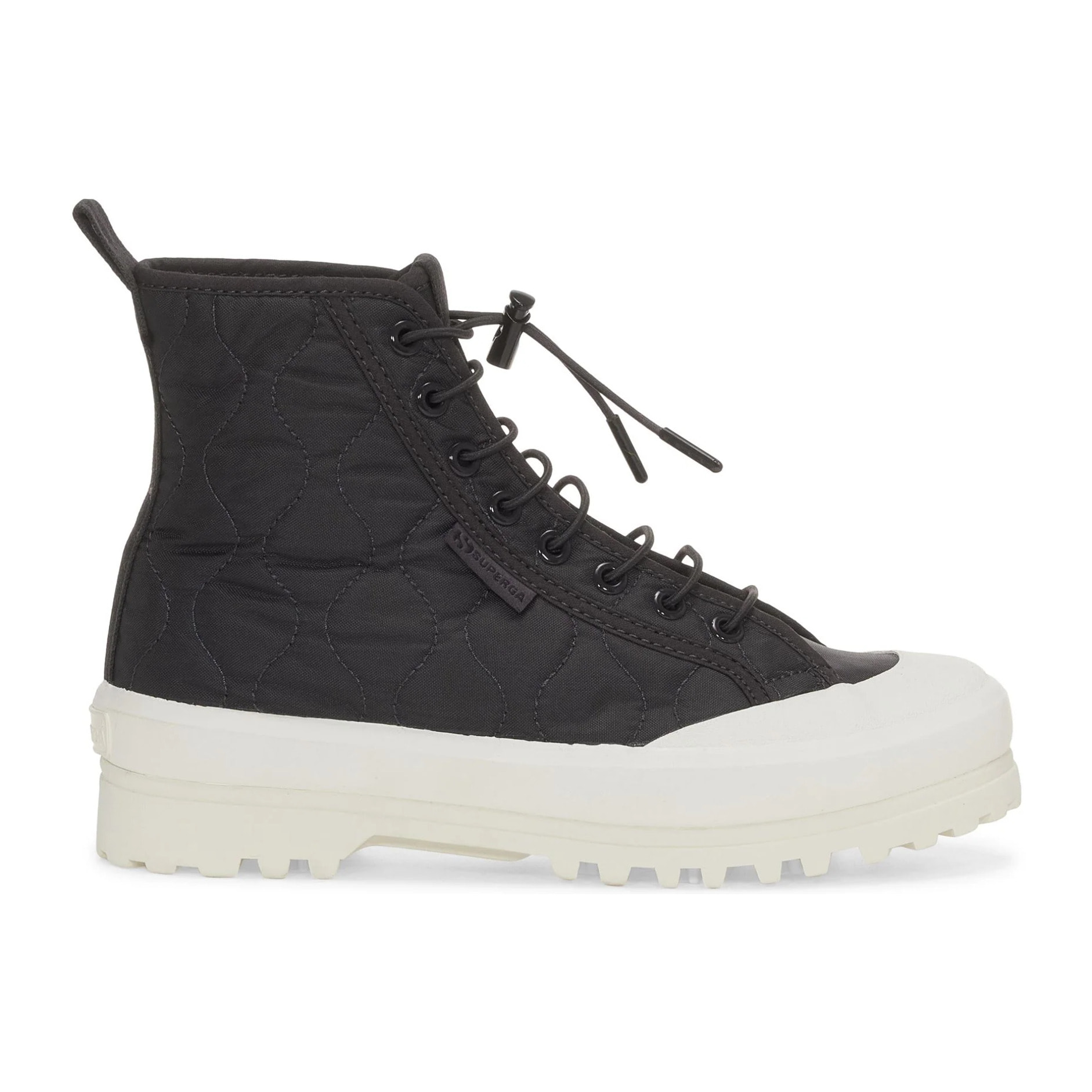 Superga - Botines Mujer Negro - 2644 ALPINA QUILTED NYLON