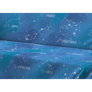 Telo Arredo Multiuso In 100% Cotone Disegno Zodiaco GI