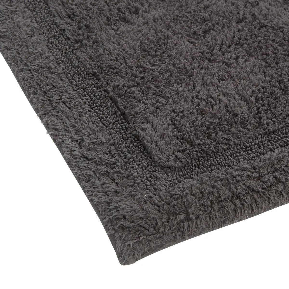 Tapis de bain fluffy Colorama 50x75cm gris