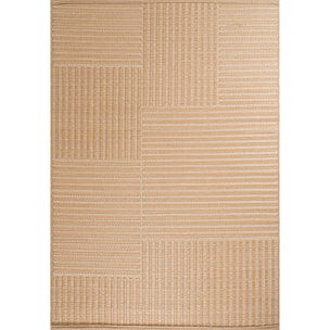 CAPRI - Tapis d'extérieur à motif géométrique - Beige