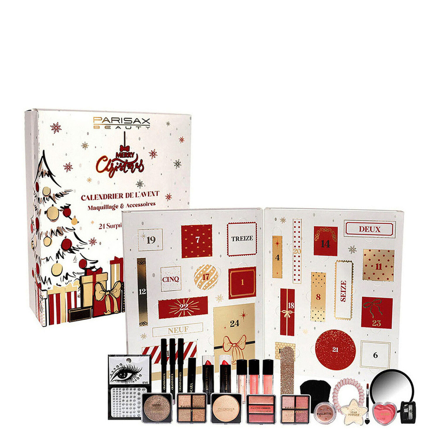 Calendrier de l'Avent Beauté  - Coffret 24 Maquillages & Accessoires