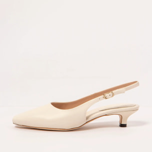 Sandalias con tacón S3024 NAPPA CREAM ALEDO color Cream