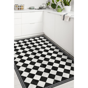 Alfombra de vinilo Galileo 100x133 cm - PVC antideslizante, vinilica para cocina o salón, lavable, estilo hidraúlico