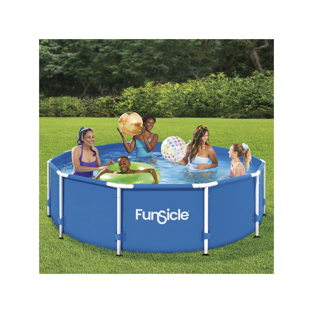 Piscine tubulaire ronde "Auria" – 305 x 76 cm - Bleu