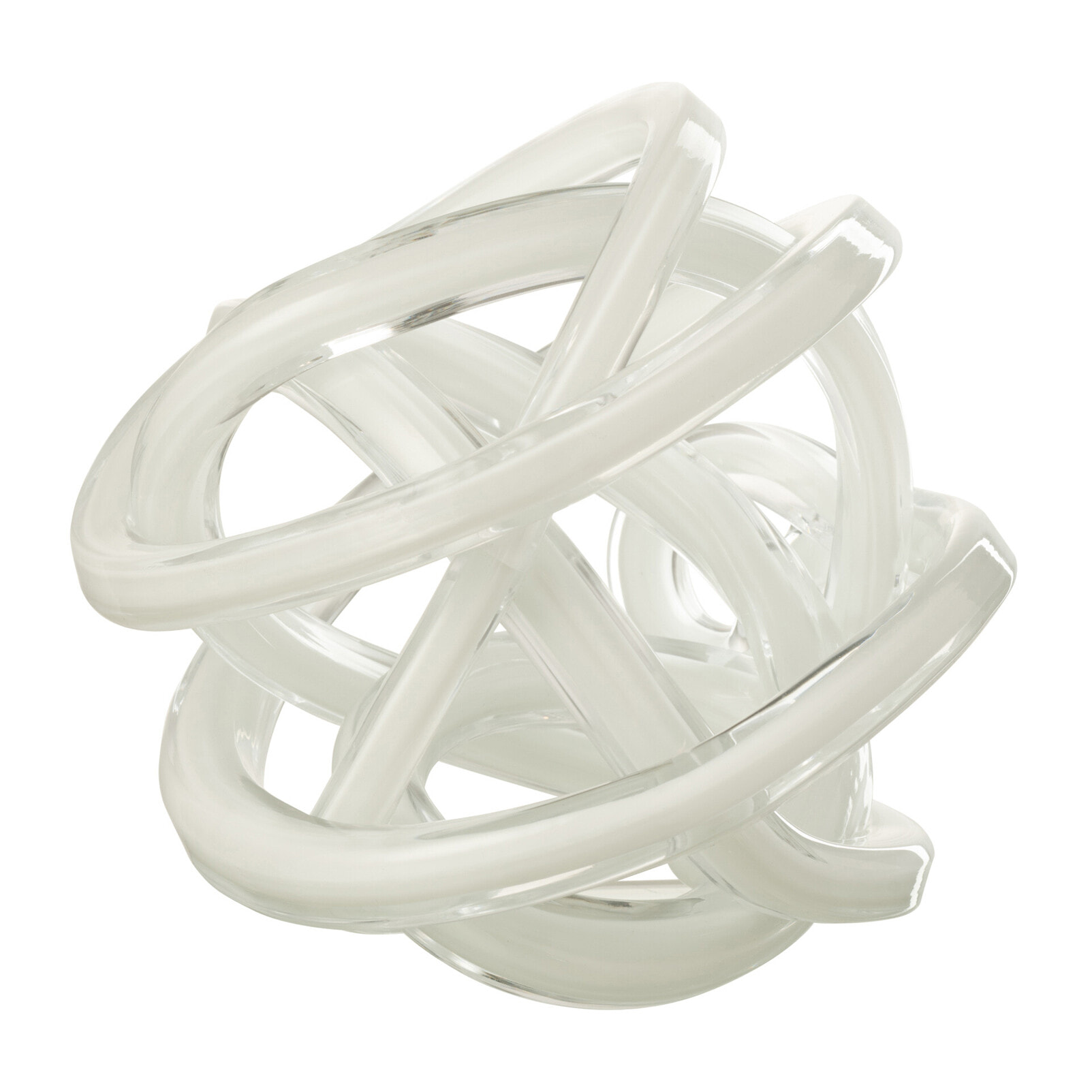 J-Line presse-papier Infinity Noeud - verre - blanc/transparent