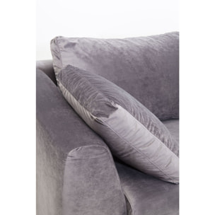 Canapé d'angle Gianna 290cm velours gris Kare Design