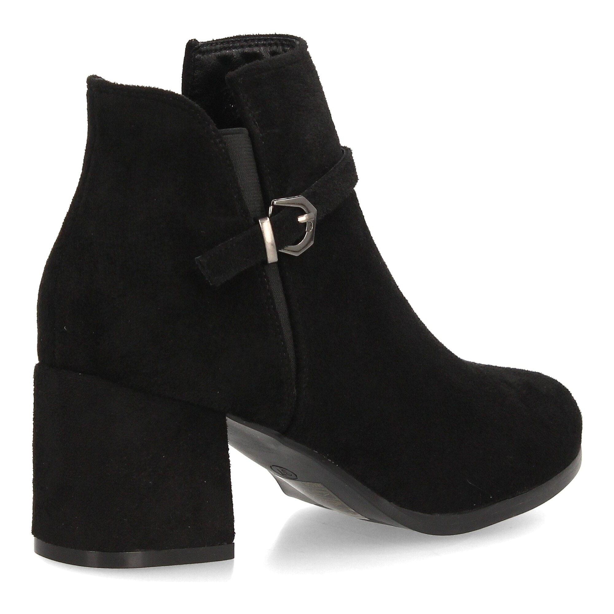 Botines elegantes con hebilla y tacón