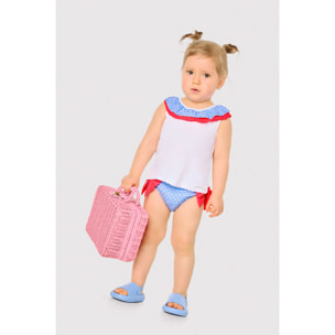 Set tessile con maglietta senza maniche
