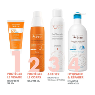 Crème Teintée SPF 50+ - Protection Solaire Teintée Unifiant Peaux Sensibles Sèches 50 ml
