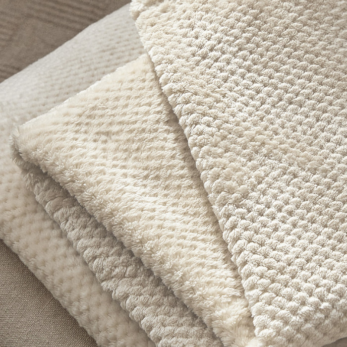 Plaid Popcorn - 100 % polyester Flannel de 250 g/m²