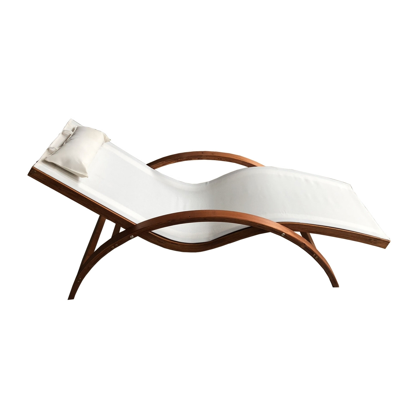 Transat en bois beige SEGA