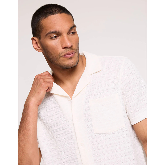 Camisa de Punto Calado Blanca - Puntillet