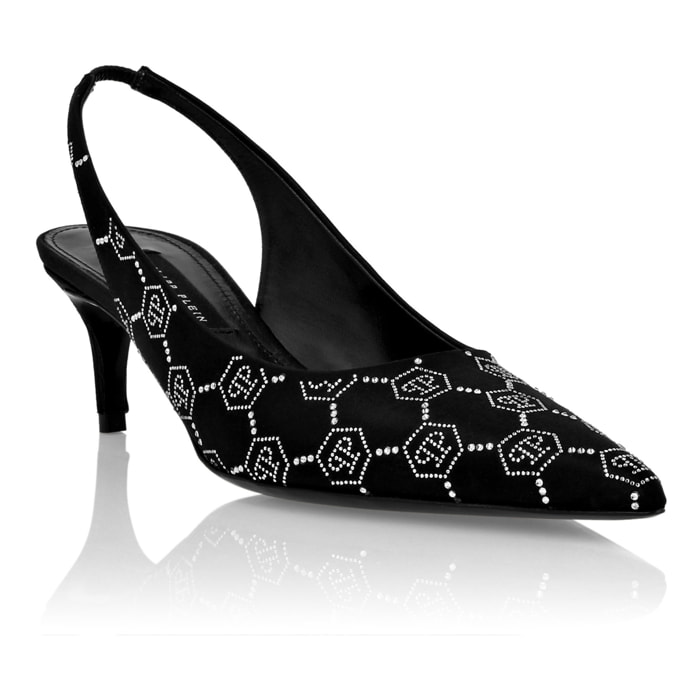 PHILIPP PLEIN Scarpe slingback MONOGRAM