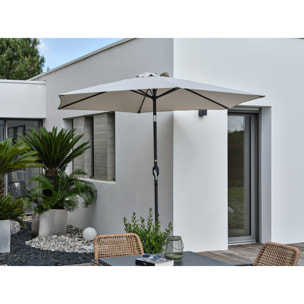 MARBELLA - Parasol à manivelle en aluminium  et toile