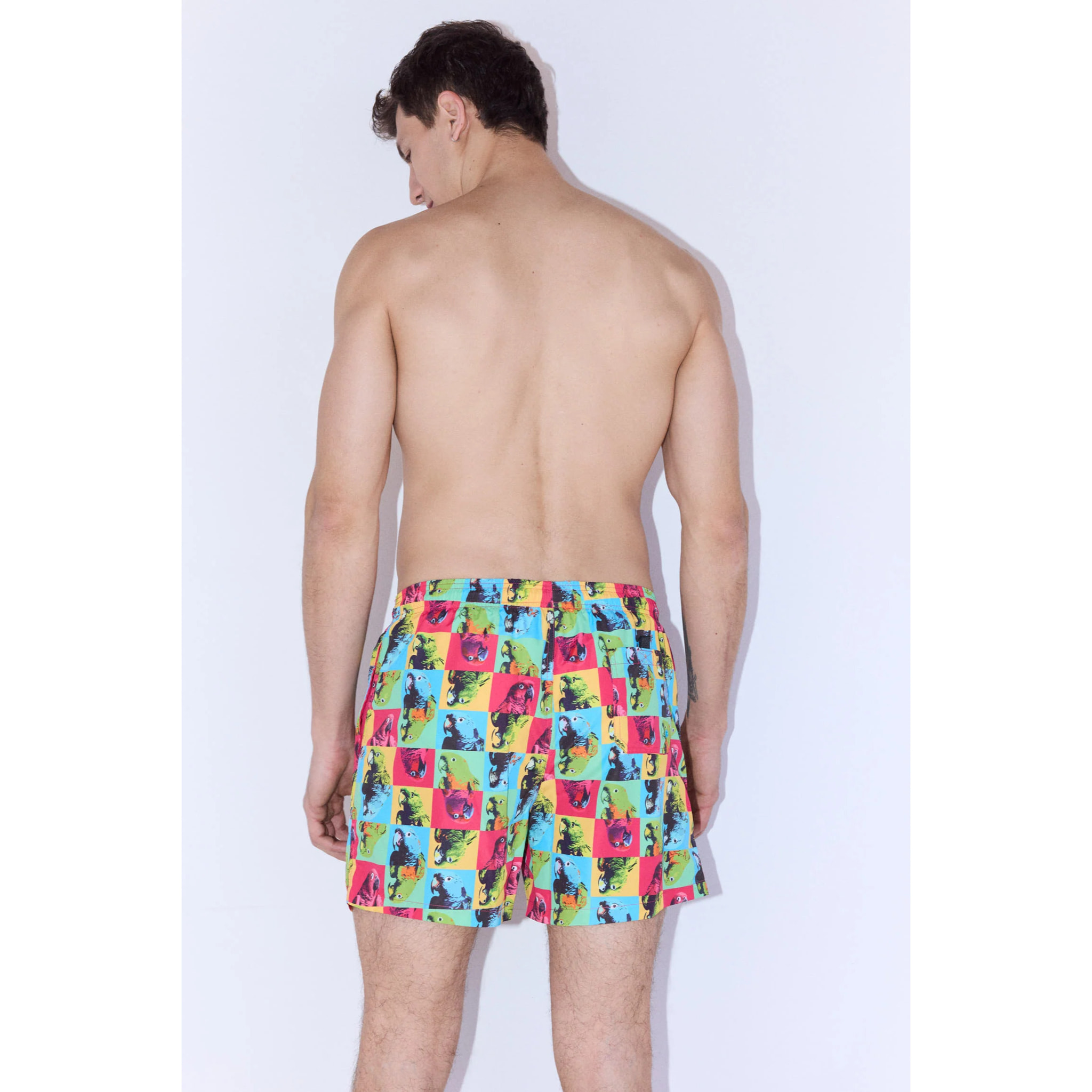 Costume da bagno medio leggero con stampa pappagalli Sockarrats