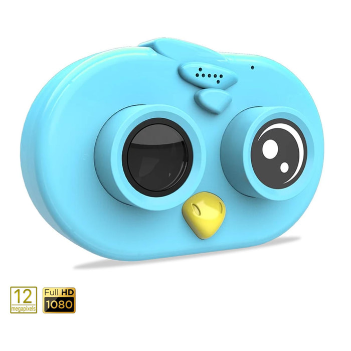 Foto e videocamera per il design di uccelli per bambini. Full HD1080 e 12 megapixel