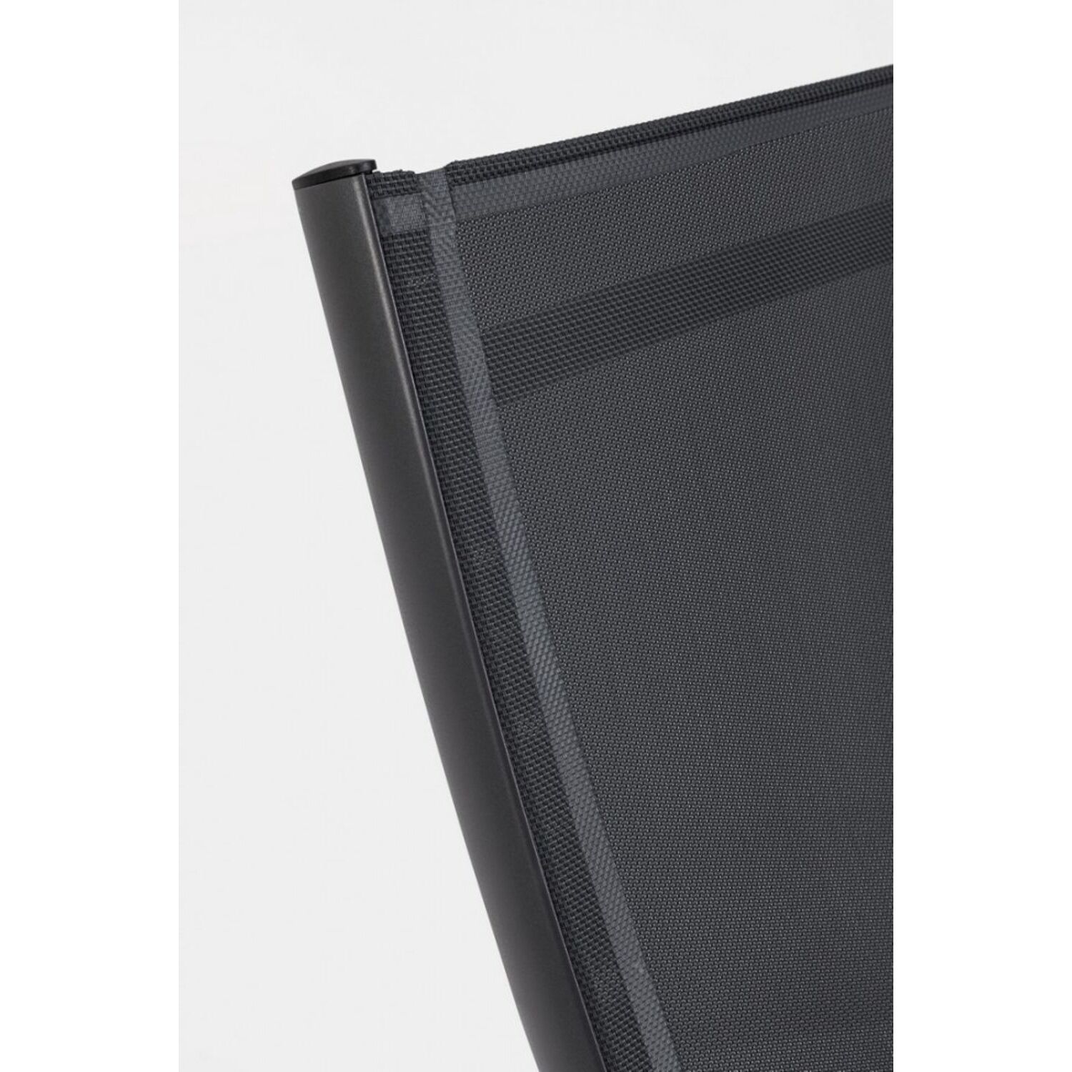 Set di 2 poltrone reclinabili TAYLOR in alluminio e textilene antracite