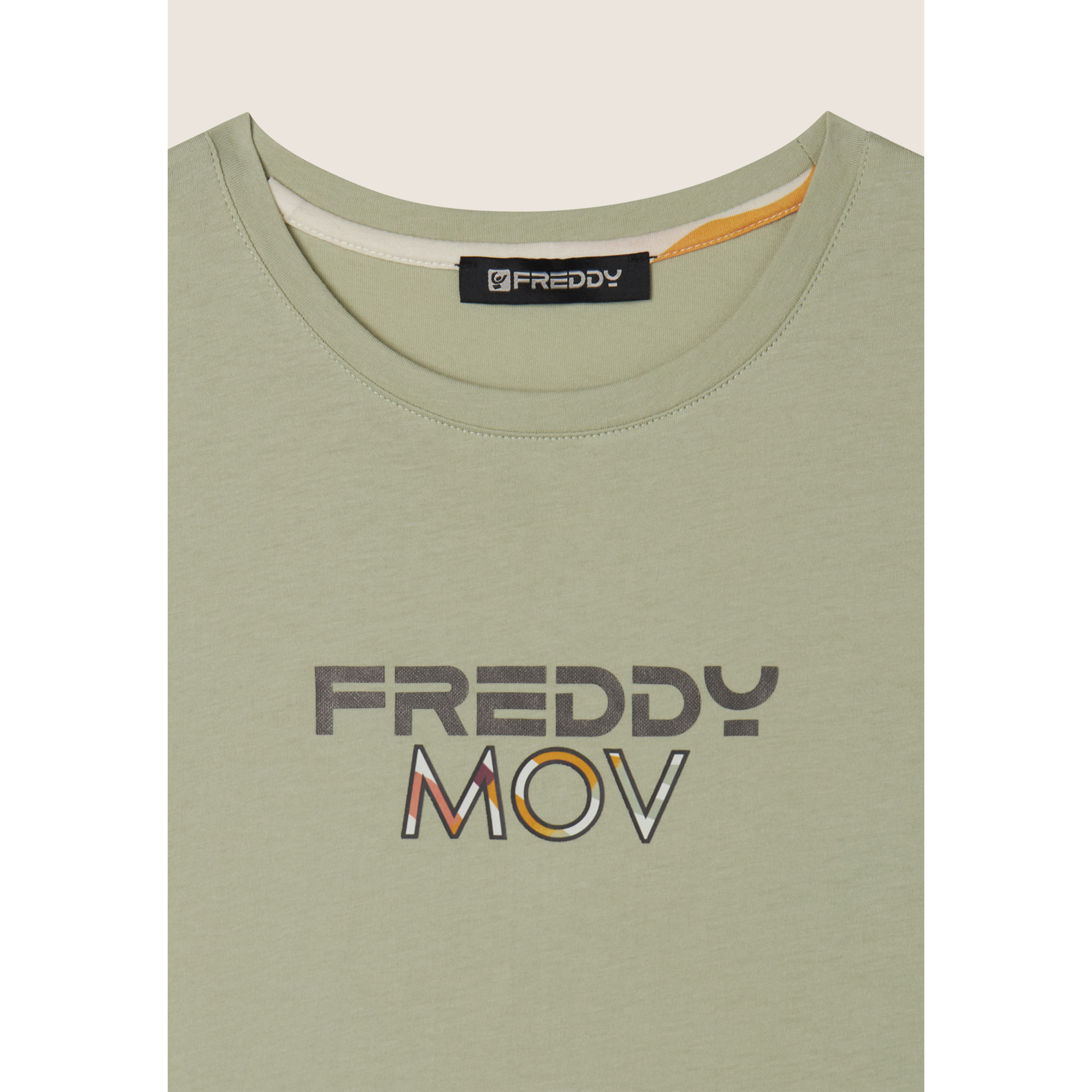 T-shirt Cropped con Spacchi Laterali